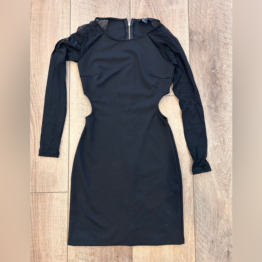 Forever 21 Black Long Sleeve Dress